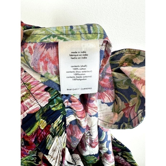 NWT Onia Pull On Flat Front Short in Liberty Poppy size XS - Picture 7 of 7